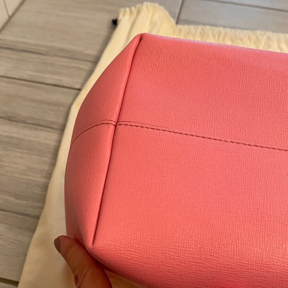 Fendi Monster Vitello Elite Cuojo Buggies roll tote Pink Tote with Black Accents - Picture 8 of 14